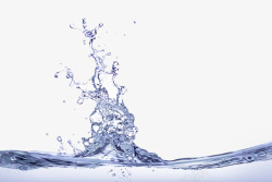 蓝色水波水浪液体水花素材