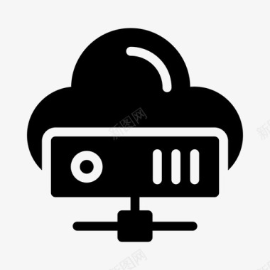 服务器云数据库网络图标