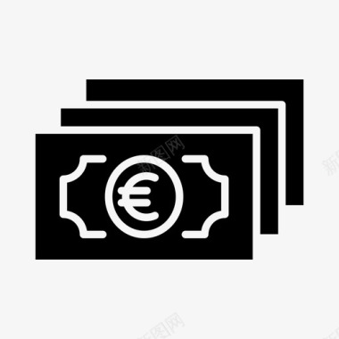 梦想基金欧元银行金融图标