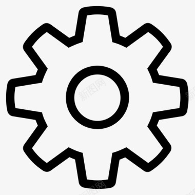 齿轮标志齿轮首选项设置图标