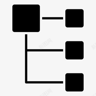 结构图素材层次结构图表模型图标