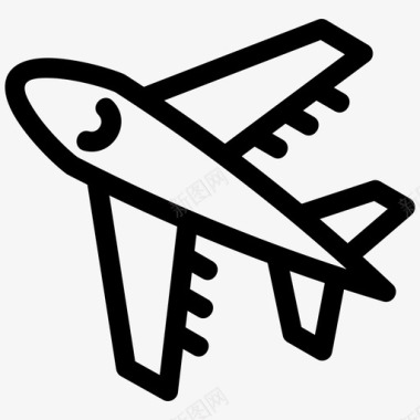 中秋节包装素材飞机机场交货图标