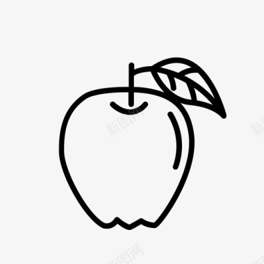 水果苹果新鲜水果图标