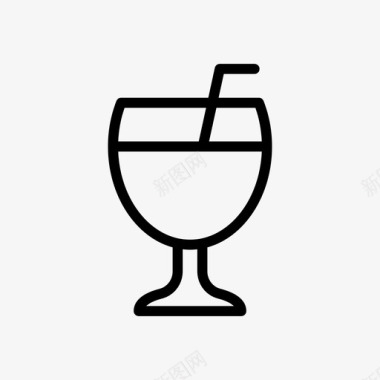 果汁插图饮料玻璃杯果汁图标