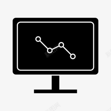 六边形信息图表图表分析计算机图标