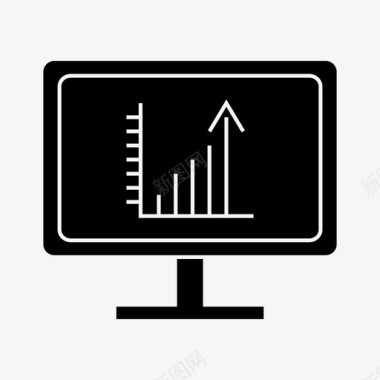 创意图表信息图表分析计算机图标