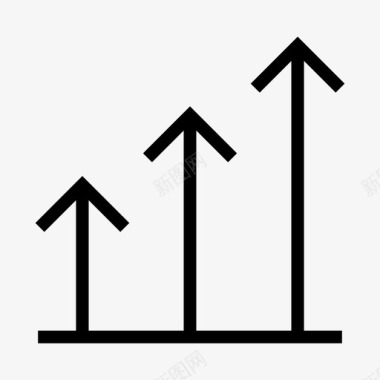 PPT图表信息增长图表统计图标