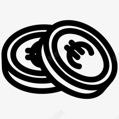 火焰欧元图标欧元现金欧洲图标