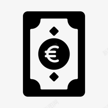 火焰欧元图标货币银行欧元图标