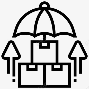 中秋节包装素材货保保险包装图标