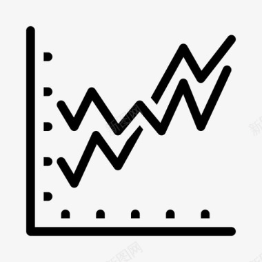 黑色信息图表图形分析图表图标