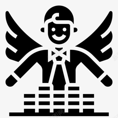 财富比重财务独立富有储蓄图标