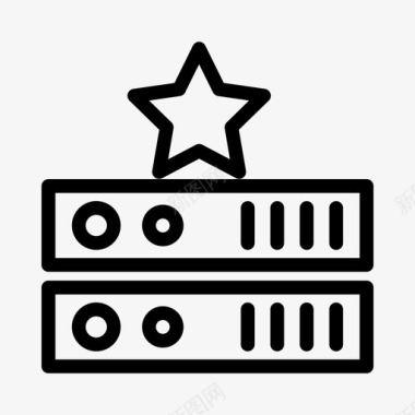 服务器服务器数据库收藏夹图标