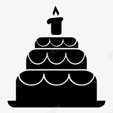 蜡烛蜡烛蛋糕生日生日蛋糕图标