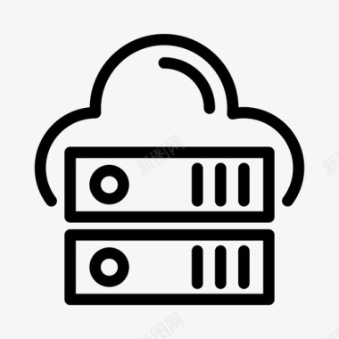 服务器服务器云数据库图标