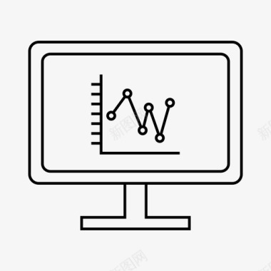 生物信息图表图表分析计算机图标