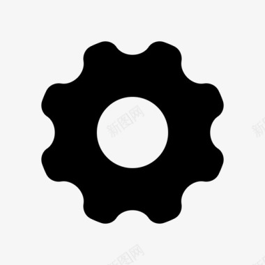 齿轮标志设置齿轮配置图标
