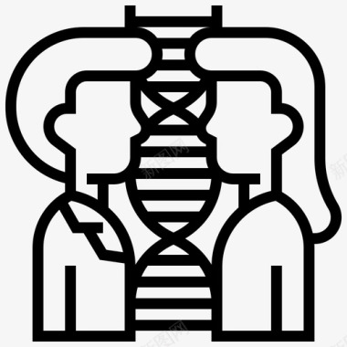 科学dna生物化学基因图标