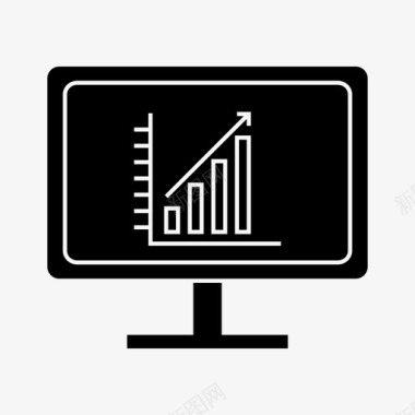 PPT图表信息图表分析计算机图标