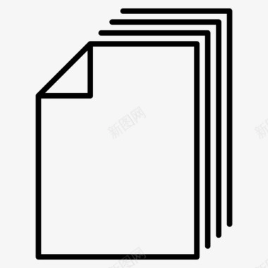 空白纸张免抠素材纸张空白文档图标