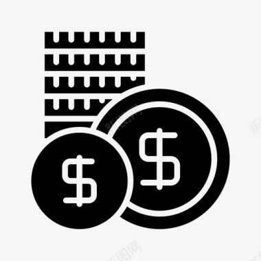 梦想基金金钱美元金融图标