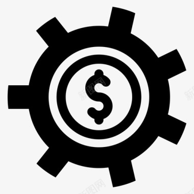 齿轮标志财务管理齿轮资金图标