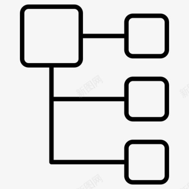 铁锤模型图表流程图层次结构图标