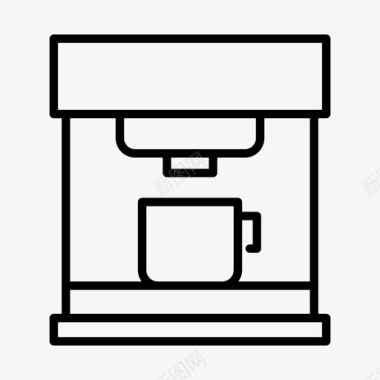 勺子搅拌咖啡浓缩咖啡咖啡机饮料咖啡因图标