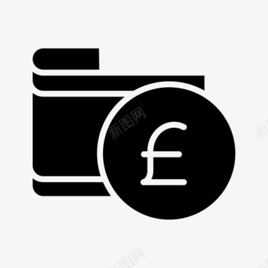梦想基金英镑银行货币图标