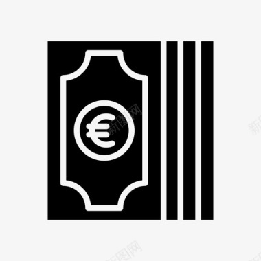 欧元图标货币银行现金图标