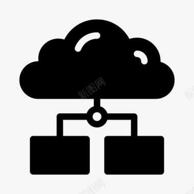 服务器云连接网络图标