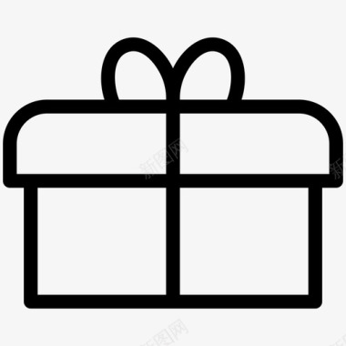 庆祝生日礼物生日盒子图标