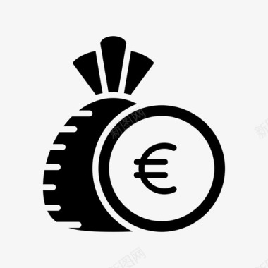 火焰欧元图标货币现金欧元图标