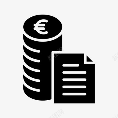 火焰欧元图标货币现金欧元图标