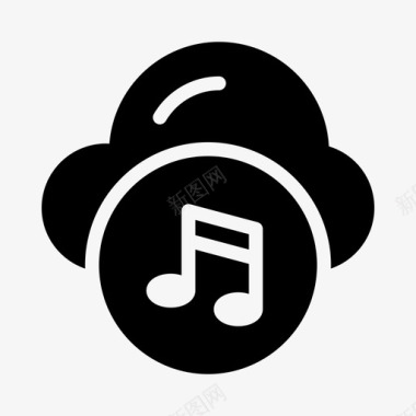 服务器云媒体音乐图标