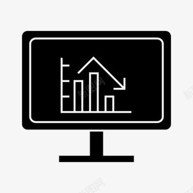 PPT图表信息图表分析计算机图标