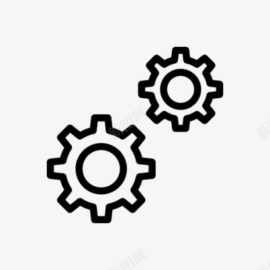 齿轮标志齿轮开发设置图标