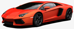 Red Lamborghini car  image透明素材