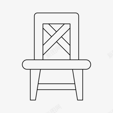 坐椅子家具坐图标