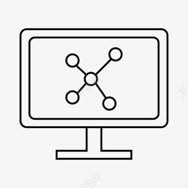 智能手机与信息图表图表分析计算机图标