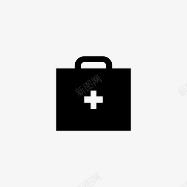 医疗包工具包援助包图标