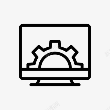 齿轮标志搜索引擎优化计算机齿轮图标