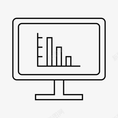 购物信息图表图表分析计算机图标