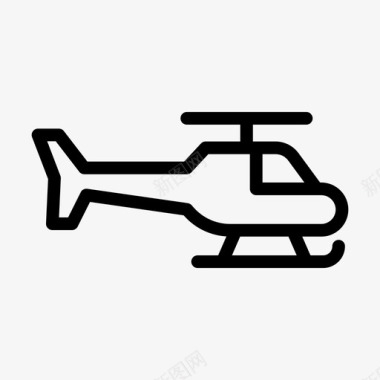 军用直升机陆军飞行图标