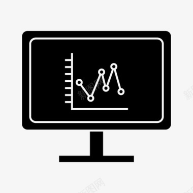 创意图表信息图表分析计算机图标
