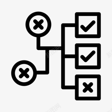 自然科学图示清单图表层次结构图标