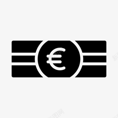 火焰欧元图标欧元收入金融图标