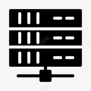 服务器数据库主机网络图标