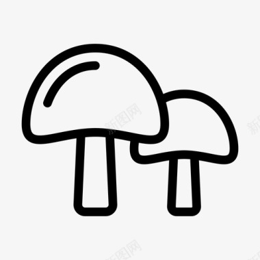 蘑菇鹅膏菌香菇图标