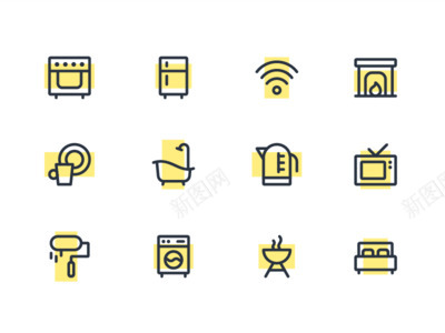 Smart home icons图标png免抠素材_88icon https://88icon.com 图标